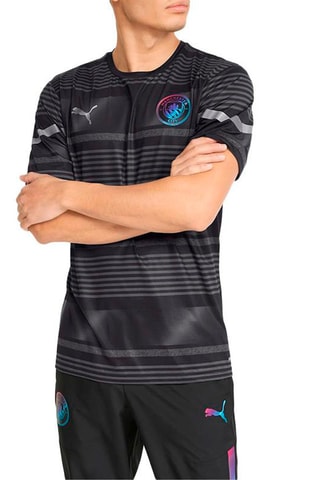 T-shirt Manchester City Prematch 
Noir