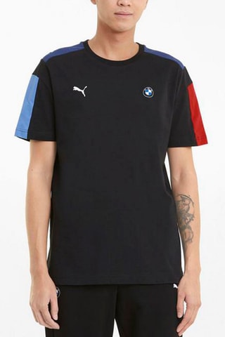 T-shirt Motorsport - Noir et bleu marine