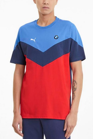 T-shirt Motorsport - Ciel et rouge