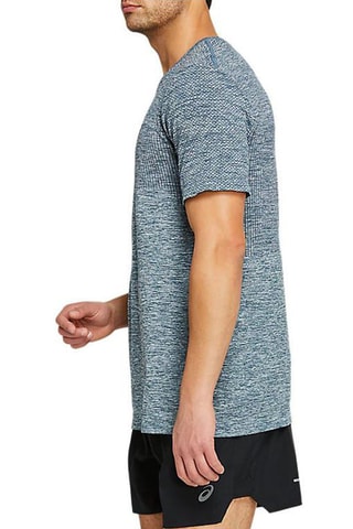 T-shirt Race Seamless Gris-bleu