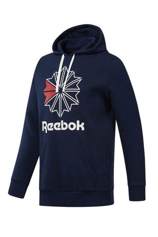 Sweat à capuche en coton biologique Star Classics - Bleu marine