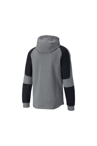 Sweat à capuche Evostripe - Gris chiné et noir