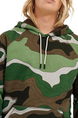 Sweat à capuche Terrance Hoodie Topo - Vert et kaki