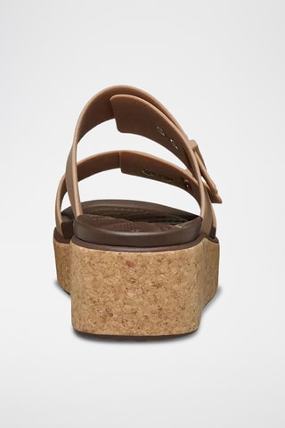 Mules compensées - Beige - Crocs