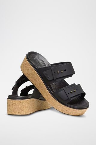 Mules compensées - Noir - Crocs