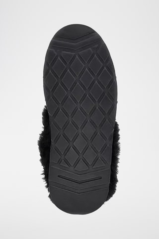 Sabots fourrées plateformes en nubuck - Noir - Guess