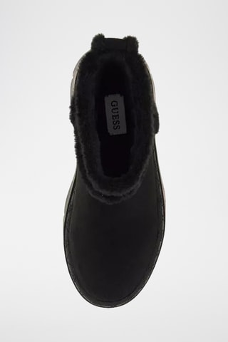 Bottines fourrées en nubuck - Noir - Guess