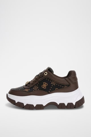 Baskets en cuir - Marron - Guess