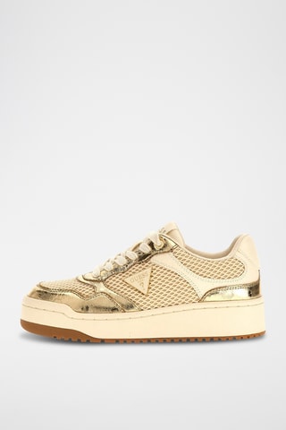 Baskets en cuir - Doré - Guess