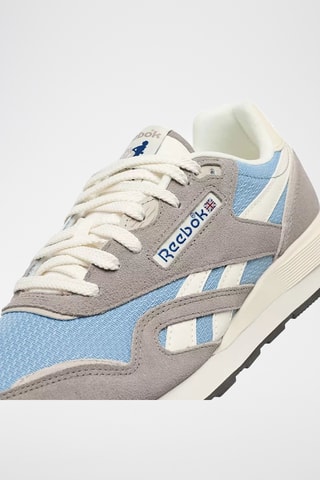 Baskets en cuir - Gris clair et ciel - Reebok