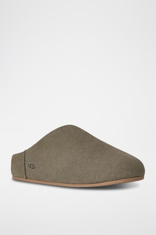 Mules fourrées en nubuck - Kaki - UGG