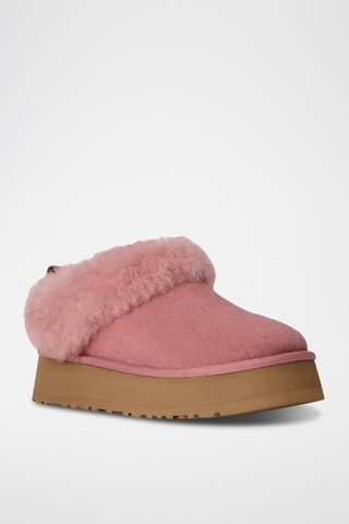 Mules fourrées plateformes en nubuck - Rose - UGG