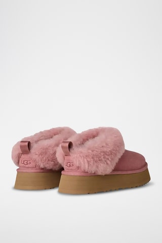 Mules fourrées plateformes en nubuck - Rose - UGG