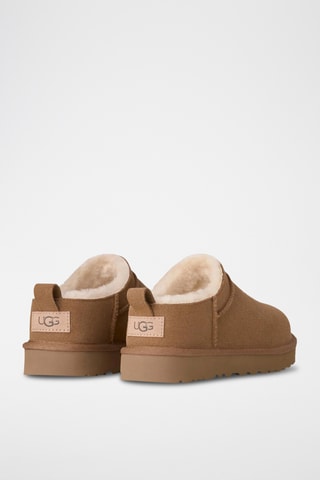Pantoufles fourrées de randonnée en nubuck - Marron foncé - UGG