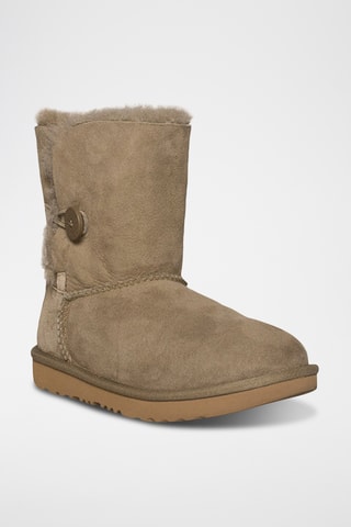 Bottines fourrées en cuir de mouton - Taupe - UCG