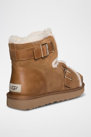 Bottines fourrées en cuir - Marron - UGG