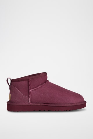 Bottines fourrées de randonnée en nubuck - Bordeaux - UGG