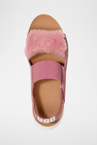 Sandales compensées en nubuck - Rose - UGG