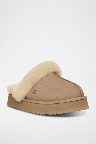 Pantoufles fourrées de randonnée en nubuck - Beige - UGG