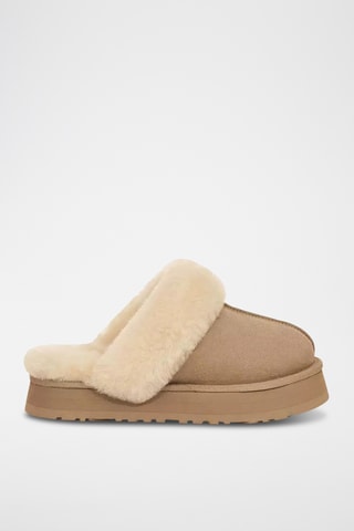 Pantoufles fourrées de randonnée en nubuck - Beige - UGG