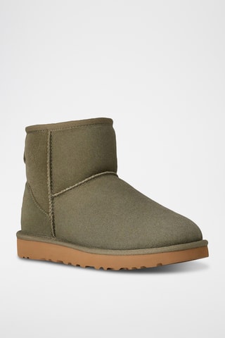 Bottines fourrées en nubuck - Kaki - UGG