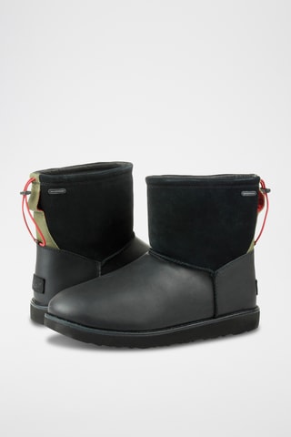 Boots en cuir - Noir et gris foncé - UCG