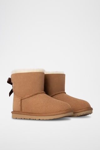 Bottines fourrées en cuir de mouton nubuck - Marron - UGG