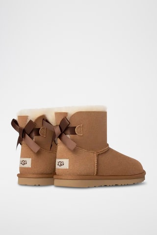Bottines fourrées en cuir de mouton nubuck - Marron - UGG