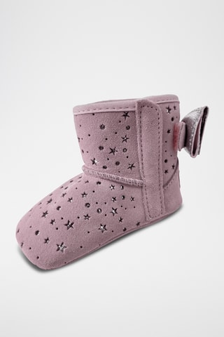 Chaussons fourrés en cuir - Rose - UGG