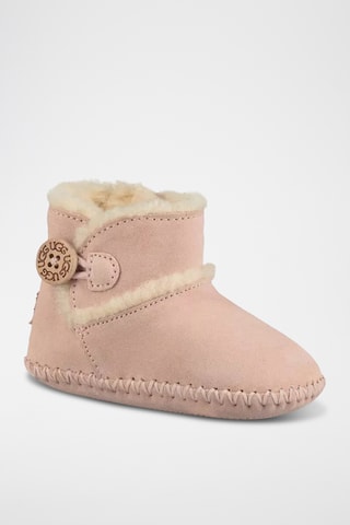 Chaussons fourrés en nubuck - Rose - UGG