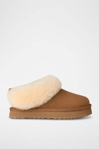 Pantoufles fourrées de randonnée en nubuck - Marron clair - UGG