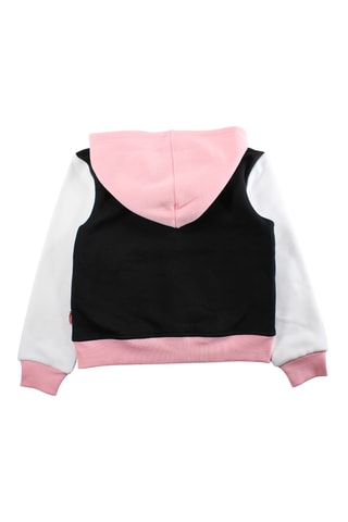 Giubbotto con cappuccio e pantaloni sportivi  - Nero