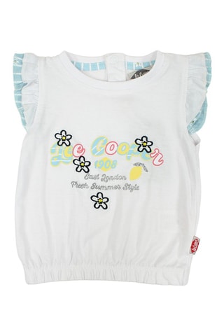 T-shirt e shorts - Blu e bianco - Lee Cooper - Bianco, blu e giallo