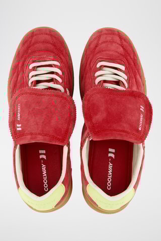 Sapatilhas em nobuck Beck - Vermelho
