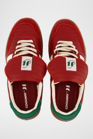 Sapatilhas em couro Silva - Vermelho