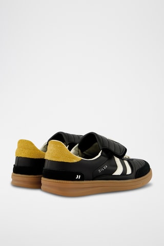 Sapatilhas em couro Silva - Preto
