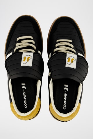 Sapatilhas em couro Silva - Preto