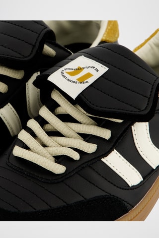 Sapatilhas em couro Silva - Preto