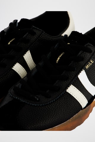 Sapatilhas em nobuck Mile - Preto