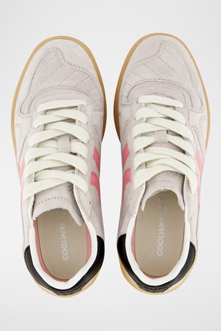 Sneakers in pelle Goal - Beige