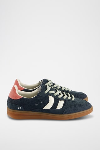 Sapatilhas em couro Thai - Azul