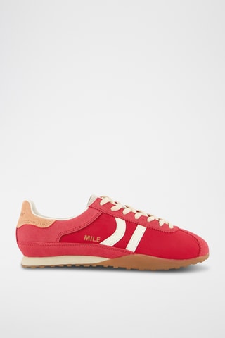 Sneakers in camoscio Mile - Rosso