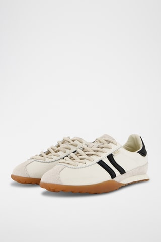 Sapatilhas em couro Mile - Branco