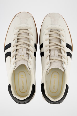 Sapatilhas em couro Mile - Branco