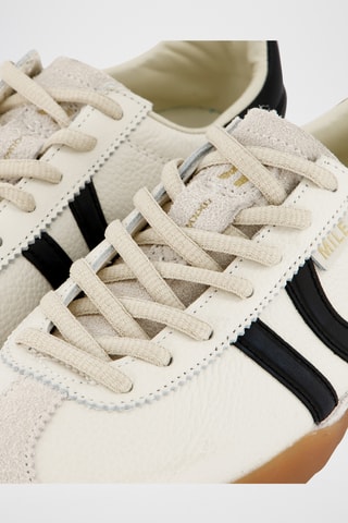 Sapatilhas em couro Mile - Branco