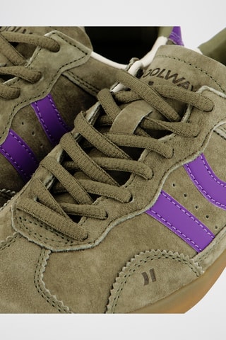 Sneakers in pelle scamosciata Kizuna - Kaki