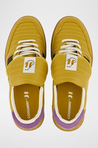 Sapatilhas em couro Silva - Amarelo