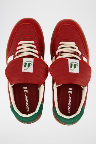 Sapatilhas em couro Silva - Vermelho