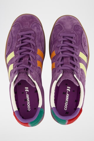 Sapatilhas em couro Kizuna - Violeta