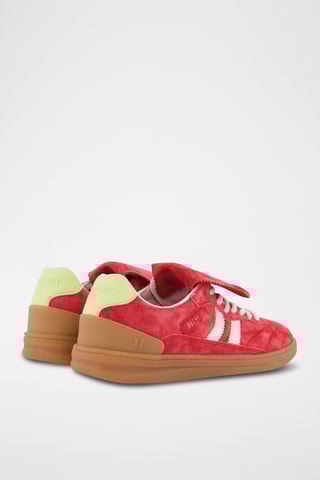Sneakers in pelle scamosciata Beck - Rosso